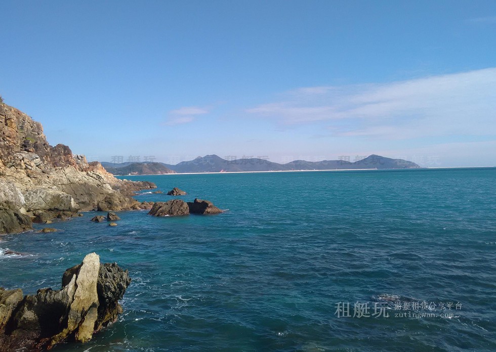 三亞旅游游艇 帆船租賃三亞港——小東海、大東海航線